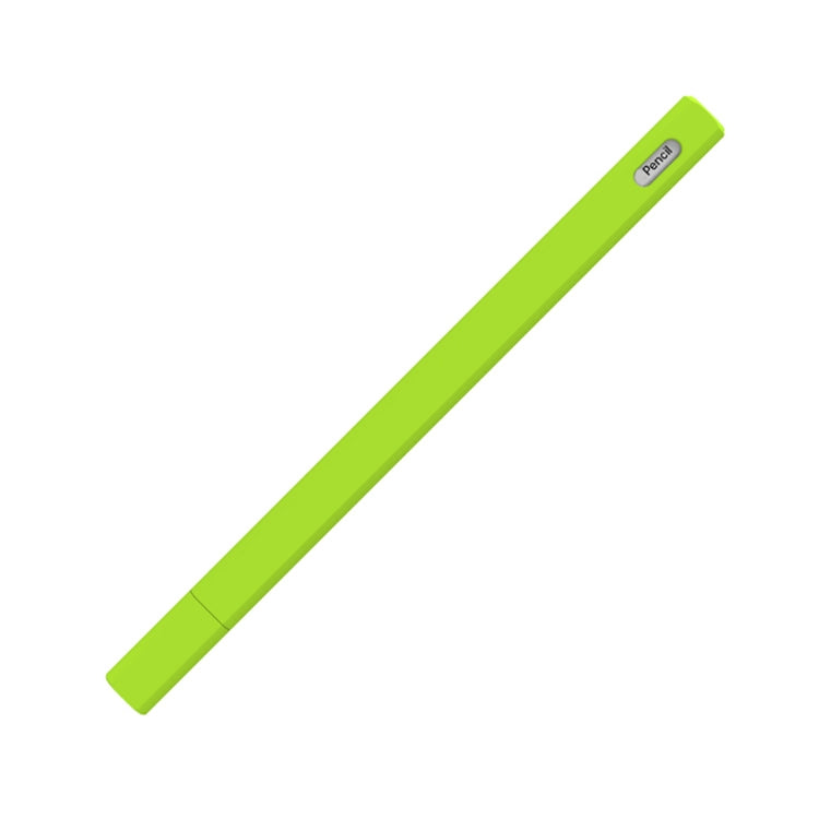 LOVE MEI For Apple Pencil 2 Triangle Shape Stylus Pen Silicone Protective Case Cover(Fluorescent Green) - Pencil Accessories by LOVE MEI | Online Shopping UK | buy2fix