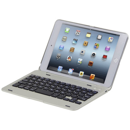 F1+ For iPad mini 5 / 4 Laptop Version Plastic Bluetooth Keyboard Tablet Case(Silver) - For iPad mini by buy2fix | Online Shopping UK | buy2fix