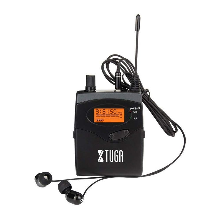 XTUGA RW2080 902-928MHz UHF Wireless Stage Singer In-Ear Monitor System Single BodyPack Receiver (Black) - Camera Microphone by XTUGA | Online Shopping UK | buy2fix