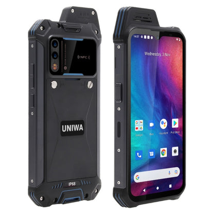 UNIWA W888 Standard Rugged Phone, 4GB+64GB, IP68 Waterproof Dustproof Shockproof, 5000mAh Battery, 6.3 inch Android 11 MTK6765 Helio P35 Octa Core up to 2.35GHz, Network: 4G, NFC, OTG(Black) - UNIWA by UNIWA | Online Shopping UK | buy2fix