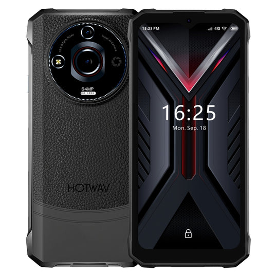 [HK Warehouse] HOTWAV T7 Pro Rugged Phone, 6GB+256GB, 6280mAh, 6.6 inch Android 13 MT8788 Octa Core, Network: 4G, OTG (Black) - Other by HOTWAV | Online Shopping UK | buy2fix