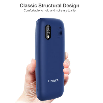 UNIWA E1805, 1.77 inch, SC6531E, 21 Keys, Support Bluetooth, Torch, FM, MP3, MP4, GSM, Dual SIM (Blue) - UNIWA by UNIWA | Online Shopping UK | buy2fix