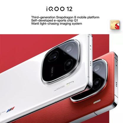 vivo iQOO 12, Triple Back Cameras, 12GB+512GB, Face ID / Fingerprint Identification, 6.78 inch Android 14 OriginOS 4 Snapdragon 8 Gen 3 Octa Core, OTG, NFC, Network: 5G, Support Google Play (White) - vivo by vivo | Online Shopping UK | buy2fix