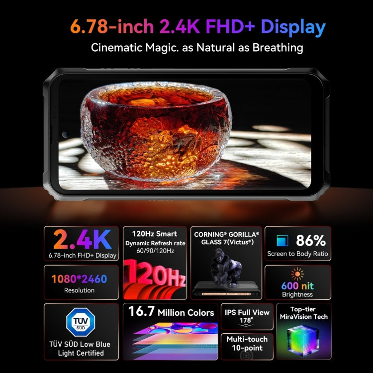 Blackview BL9000 Pro 5G, Thermal Imaging Camera, 12GB+512GB, IP68/IP69K/MIL-STD-810H, 6.78 inch Android 14 MediaTek Dimensity 8020 Octa Core, Network: 5G, NFC, OTG (Gold) - Blackview by Blackview | Online Shopping UK | buy2fix