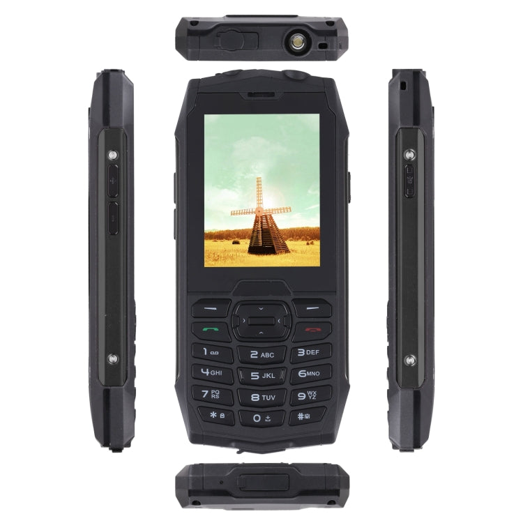 Rugtel R3C Rugged Phone, IP68 Waterproof Dustproof Shockproof, 2.8 inch, MTK6261D, 2000mAh Battery, SOS, FM, Dual SIM(Black) - Others by Rugtel | Online Shopping UK | buy2fix