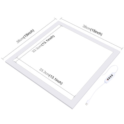 PULUZ 1000LM LED Acrylic No Polar Dimming Shadowless Light Pad with Switch for 40cm Photo Studio Box(AU Plug) -  by PULUZ | Online Shopping UK | buy2fix