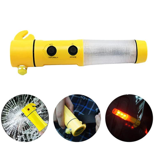 4 in 1 Multi-function Emergency LED Flashlight for Auto-used - Emergency Hammer by buy2fix | Online Shopping UK | buy2fix