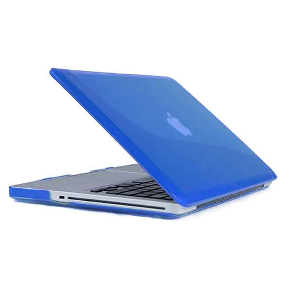 ENKAY for MacBook Pro 15.4 inch (US Version) / A1286 4 in 1 Crystal Hard Shell Plastic Protective Case with Screen Protector & Keyboard Guard & Anti-dust Plugs(Dark Blue) - MacBook Pro Cases by ENKAY | Online Shopping UK | buy2fix