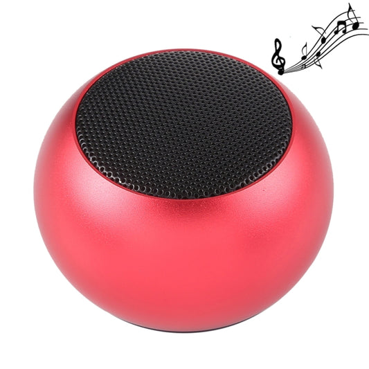 Mini Metal Wireless Bluetooth Speaker,  Hands-free, LED Indicator(Red) - Desktop Speaker by buy2fix | Online Shopping UK | buy2fix