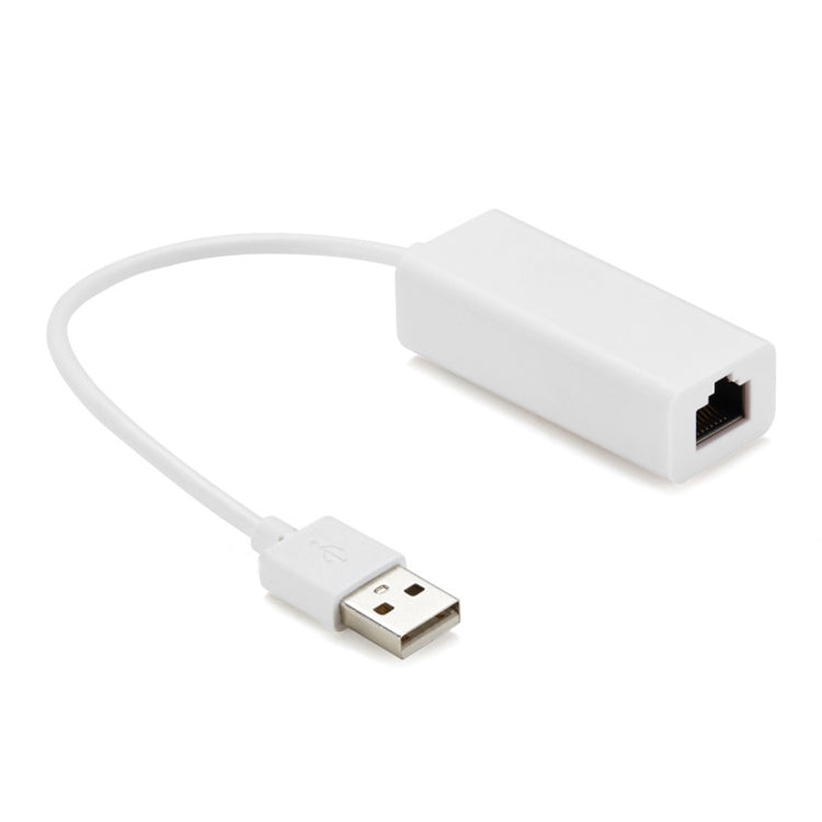 USB 2.0 Ethernet Adapter for Tablet PC / Android TV, Length: 20cm(White) - Other Accessories by buy2fix | Online Shopping UK | buy2fix