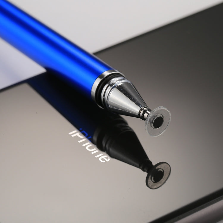 Universal 2 in 1 Multifunction Round Thin Tip Capacitive Touch Screen Stylus Pen, For iPhone, iPad, Samsung, and Other Capacitive Touch Screen Smartphones or Tablet PC(Dark Blue) - Stylus Pen by buy2fix | Online Shopping UK | buy2fix