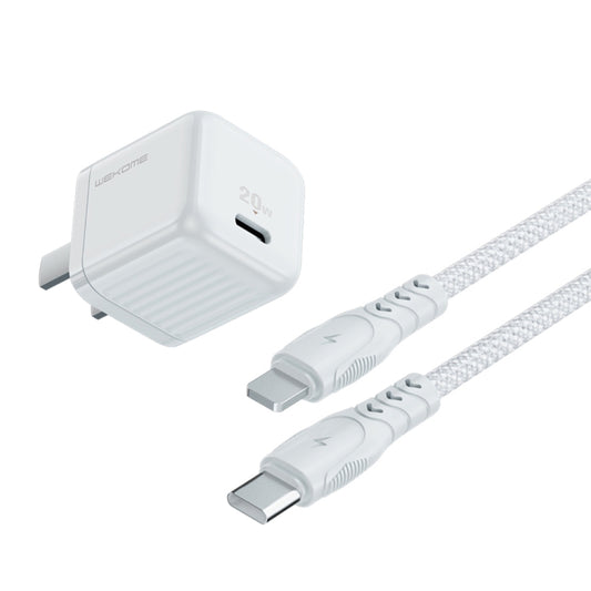 WK WP-U139i 20W Color Candy Series USB-C/Type-C Fast Charger Set (White) - USB Charger by WK | Online Shopping UK | buy2fix