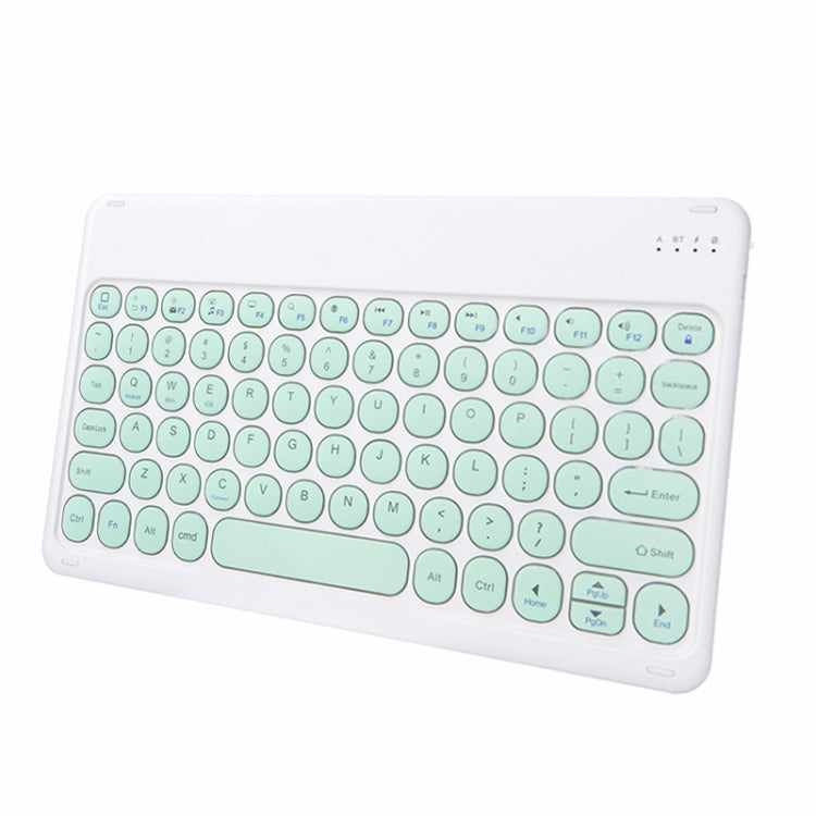 X3 10 inch Universal Tablet Round Keycap Wireless Bluetooth Keyboard (Green) - Universal Keyboard by buy2fix | Online Shopping UK | buy2fix