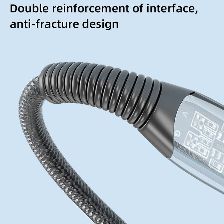 Mutural Li-CC009 1.2m 100W Transparent USB-C / Type-C to Type-C Charging Data Cable - USB-C & Type-C Cable by Mutural | Online Shopping UK | buy2fix