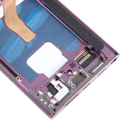 For Samsung Galaxy S22 Ultra 5G SM-S908B EU Edition 6.78 inch OLED  LCD Screen Digitizer Full Assembly with Frame (Purple) - Galaxy S Series Parts by buy2fix | Online Shopping UK | buy2fix