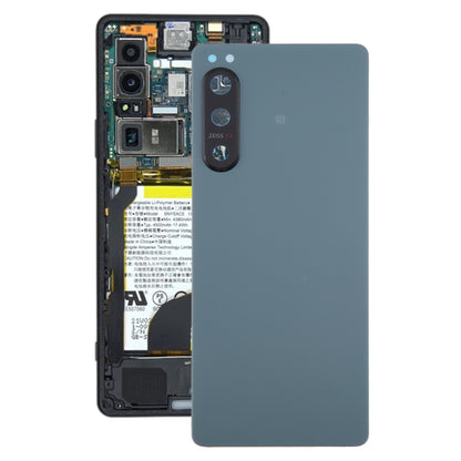 For Sony Xperia 5 IV Original Battery Back Cover with Camera Lens Cover(Green) - Back Cover by buy2fix | Online Shopping UK | buy2fix