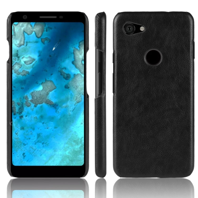 Shockproof Litchi Texture PC + PU Case for Google Pixel 3a XL(Black) - Google Cases by buy2fix | Online Shopping UK | buy2fix