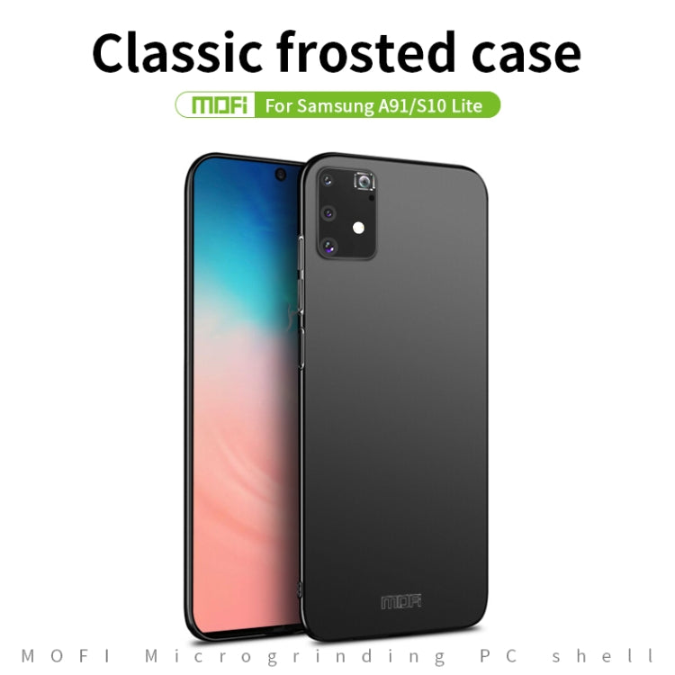 For Samsung Galaxy A91/S10Lite MOFI Frosted PC Ultra-thin Hard C(Blue) - Galaxy Phone Cases by MOFI | Online Shopping UK | buy2fix