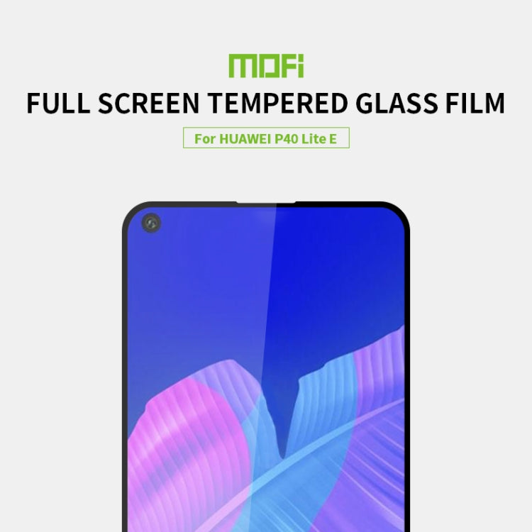 For Huawei Y7P MOFI 9H 2.5D Full Screen Tempered Glass Film(Black) - Huawei Tempered Glass by MOFI | Online Shopping UK | buy2fix