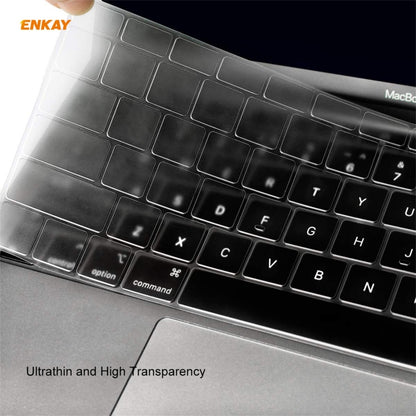 ENKAY 3 in 1 Crystal Laptop Protective Case + US Version TPU Keyboard Film + Anti-dust Plugs Set for MacBook Air 13.3 inch A1932 (2018)(Green) - MacBook Air Cases by WIWU | Online Shopping UK | buy2fix