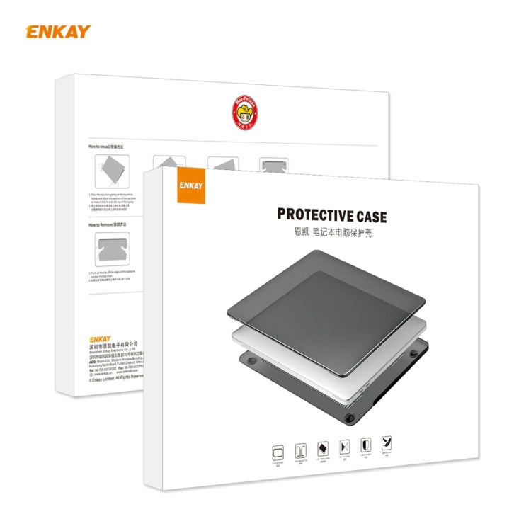 ENKAY 3 in 1 Matte Laptop Protective Case + EU Version TPU Keyboard Film + Anti-dust Plugs Set for MacBook Pro 13.3 inch A2251 & A2289 & A2338 (with Touch Bar)(Orange) - MacBook Pro Cases by ENKAY | Online Shopping UK | buy2fix