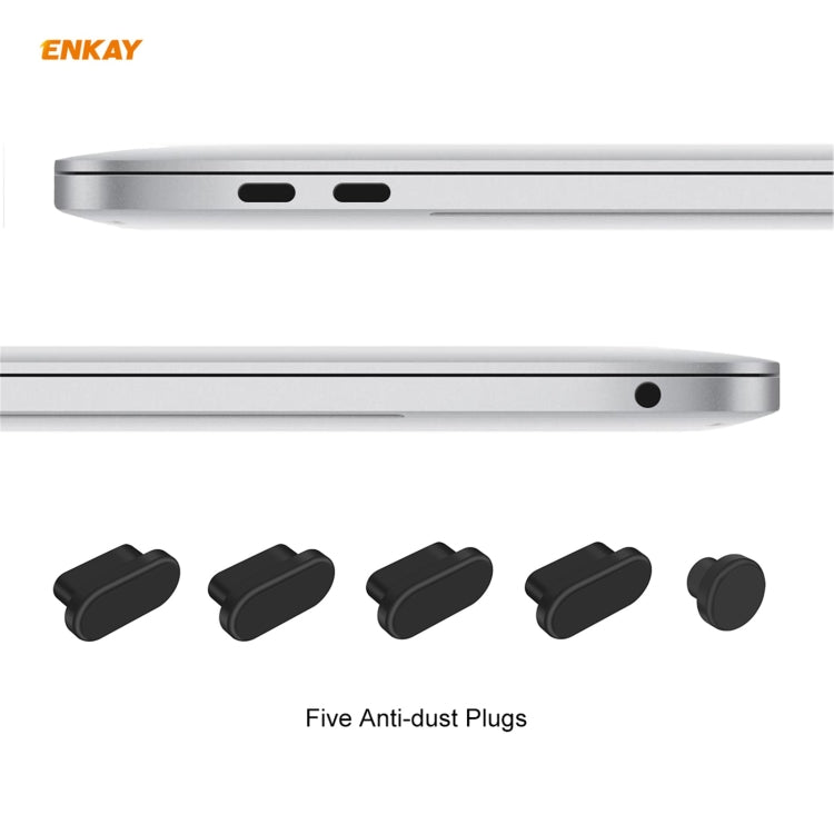 ENKAY 3 in 1 Matte Laptop Protective Case + EU Version TPU Keyboard Film + Anti-dust Plugs Set for MacBook Pro 13.3 inch A2251 & A2289 & A2338 (with Touch Bar)(Orange) - MacBook Pro Cases by ENKAY | Online Shopping UK | buy2fix