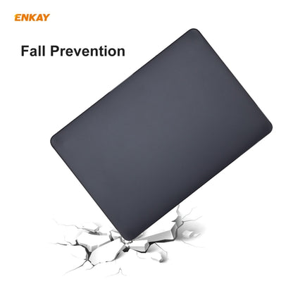 ENKAY 3 in 1 Matte Laptop Protective Case + US Version TPU Keyboard Film + Anti-dust Plugs Set for MacBook Pro 16 inch A2141 (with Touch Bar)(Orange) - MacBook Pro Cases by ENKAY | Online Shopping UK | buy2fix