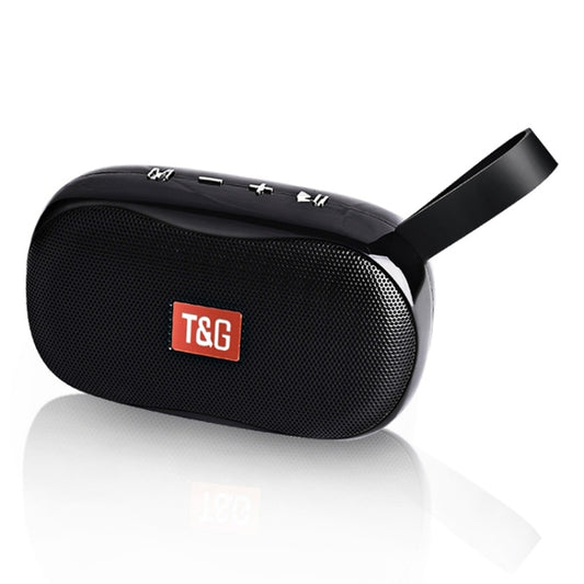 T&G TG173 TWS Subwoofer Bluetooth Speaker With Braided Cord, Support USB / AUX / TF Card / FM(Black) - Desktop Speaker by T&G | Online Shopping UK | buy2fix