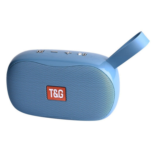 T&G TG173 TWS Subwoofer Bluetooth Speaker With Braided Cord, Support USB / AUX / TF Card / FM(Blue) - Desktop Speaker by T&G | Online Shopping UK | buy2fix