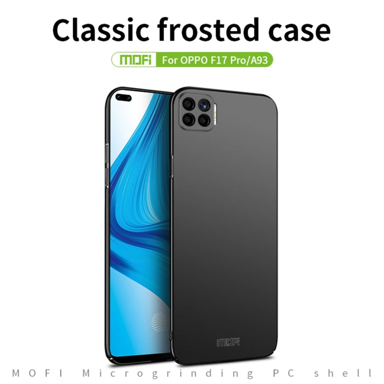 For OPPO F17 Pro / A93 MOFI Frosted PC Ultra-thin Hard Case(Blue) - OPPO Cases by MOFI | Online Shopping UK | buy2fix