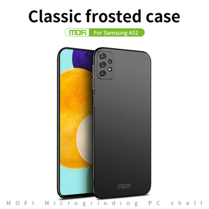 For Samsung Galaxy A52 5G / 4G MOFI Frosted PC Ultra-thin Hard Case(Black) - Galaxy Phone Cases by MOFI | Online Shopping UK | buy2fix