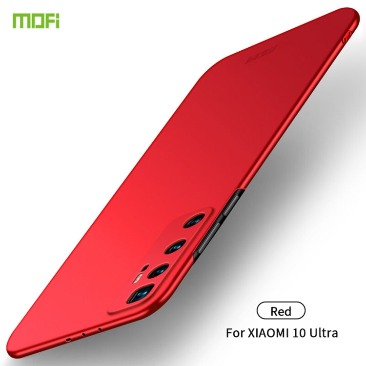 For Xiaomi Mi 10 Ultra MOFI Frosted PC Ultra-thin Hard Case(Red) - Xiaomi Cases by MOFI | Online Shopping UK | buy2fix