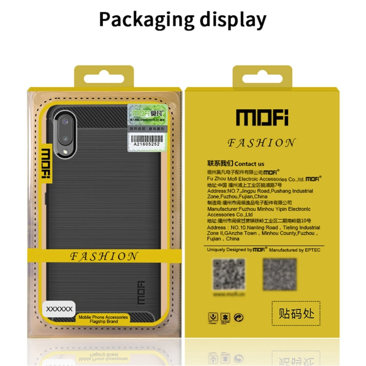 For Samsung Galaxy M31/ F41/ M21s/ M31 Prime MOFI Gentleness Series Brushed Texture Carbon Fiber Soft TPU Case(Grey) - Galaxy Phone Cases by MOFI | Online Shopping UK | buy2fix