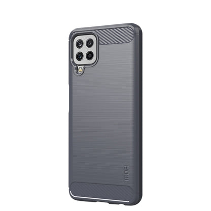 For Samsung Galaxy A22 4G MOFI Gentleness Series Brushed Texture Carbon Fiber Soft TPU Case(Gray) - Galaxy Phone Cases by MOFI | Online Shopping UK | buy2fix