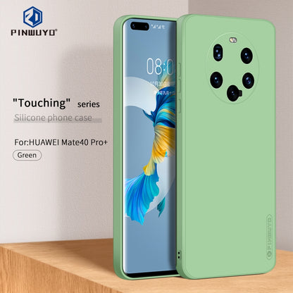 For Huawei Mate 40 Pro+ PINWUYO Sense Series Liquid Silicone TPU Mobile Phone Case(Green) - Huawei Cases by PINWUYO | Online Shopping UK | buy2fix