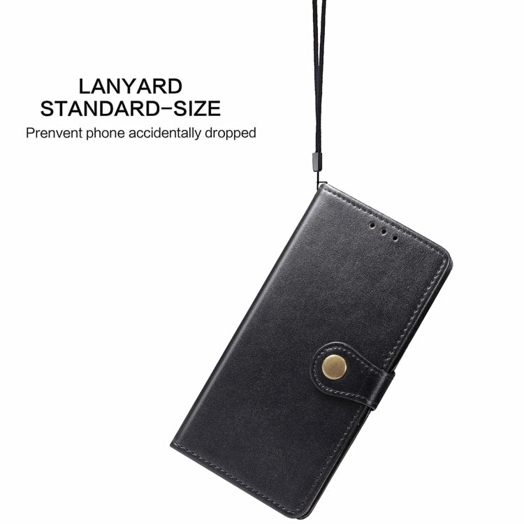 For Blackview A70 Solid Color Leather Buckle Phone Case with Lanyard & Photo Frame & Card Slot & Wallet & Stand Function(Brown) - More Brand by buy2fix | Online Shopping UK | buy2fix