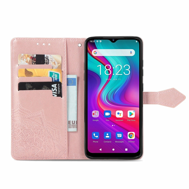 For Doogee X96 Pro Mandala Flower Embossed Horizontal Flip Leather Case with Holder & Three Card Slots & Wallet & Lanyard(Rose Gold) - More Brand by buy2fix | Online Shopping UK | buy2fix