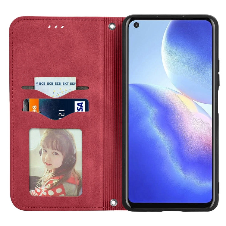 For Blackview A90 Retro Skin Feel Business Magnetic Horizontal Flip Leather Case with Holder & Card Slots & Wallet & Photo Frame(Red) - More Brand by buy2fix | Online Shopping UK | buy2fix