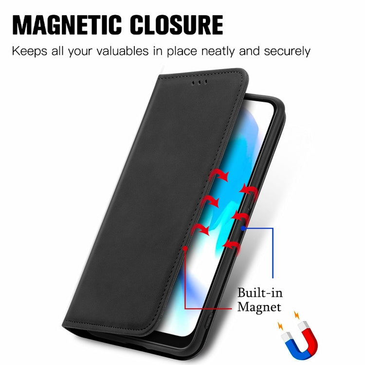 For Blackview A80 / A80s Retro Skin Feel Business Magnetic Horizontal Flip Leather Case with Holder & Card Slots & Wallet & Photo Frame(Black) - More Brand by buy2fix | Online Shopping UK | buy2fix