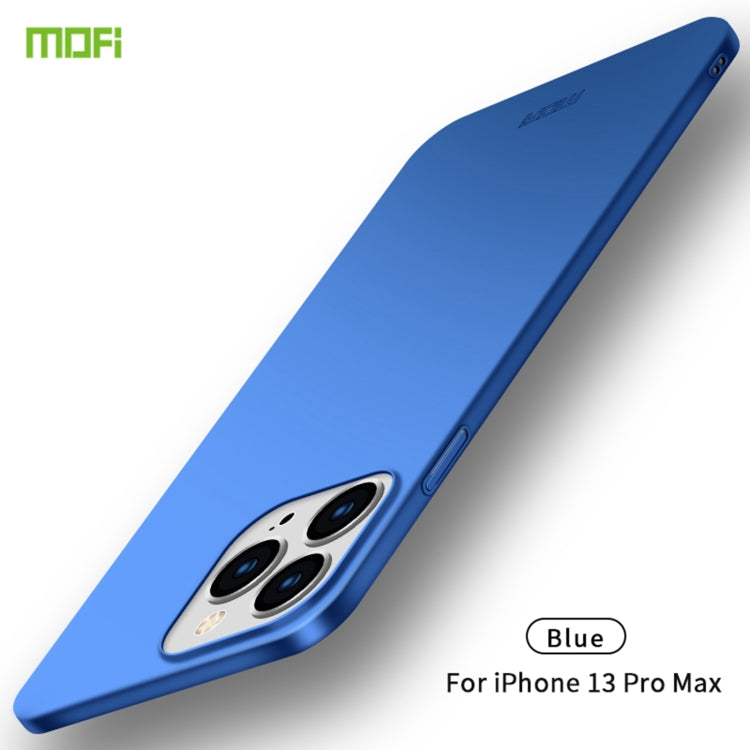 For iPhone 13 Pro Max  MOFI Frosted PC Ultra-thin Hard Case(Blue) - iPhone 13 Pro Max Cases by MOFI | Online Shopping UK | buy2fix