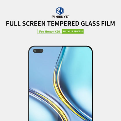 For Honor X20 PINWUYO 9H 2.5D Full Screen Tempered Glass Film(Black) - Honor Tempered Glass by PINWUYO | Online Shopping UK | buy2fix