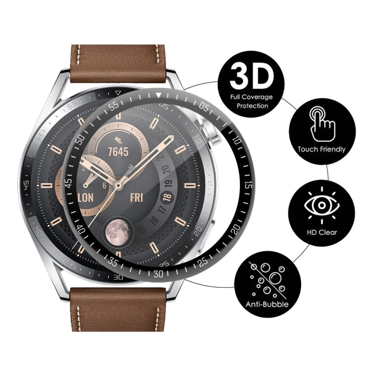 1 PC For Huawei Watch GT 3 46mm ENKAY Hat-Prince Full Coverage 3D Curved Soft PC Edge + PMMA HD Screen Protector Film - Screen Protector by ENKAY | Online Shopping UK | buy2fix