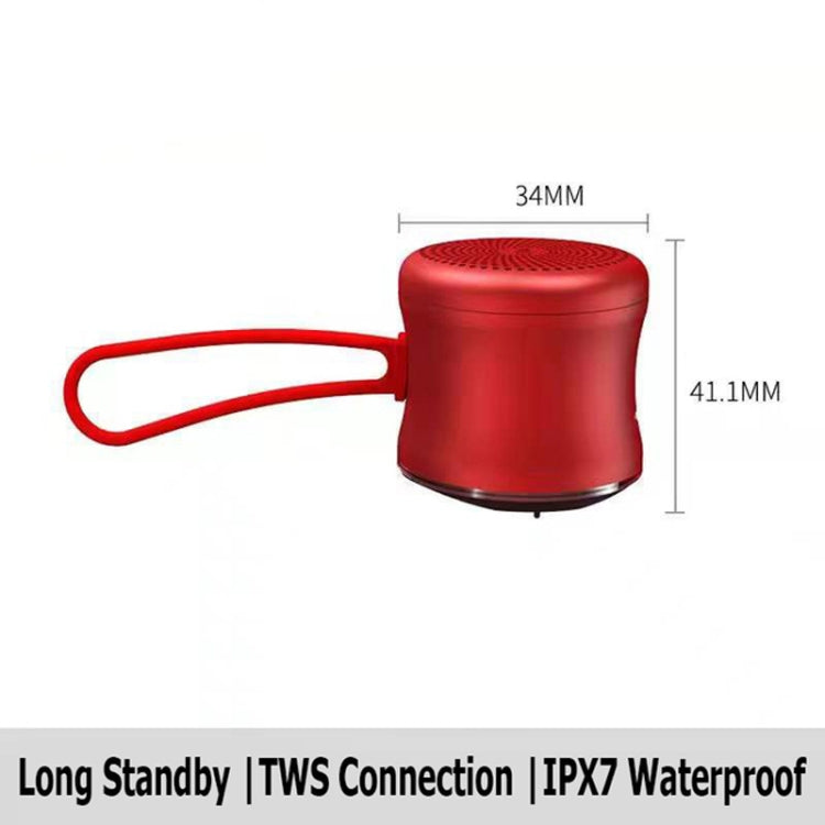 EWA A119 Portable Wireless Bluetooth IPX7 Mini TWS Speaker(Red) - Mini Speaker by EWA | Online Shopping UK | buy2fix