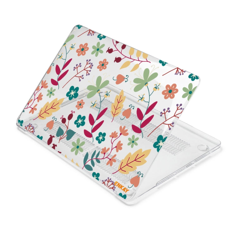 ENKAY Flower Series Pattern Laotop Protective Crystal Case For MacBook Pro 14.2 inch A2442 (2021)(Spring) - MacBook Pro Cases by ENKAY | Online Shopping UK | buy2fix