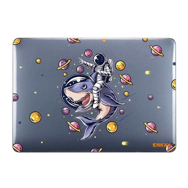 ENKAY Star Series Pattern Laotop Protective Crystal Case For MacBook Pro 14.2 inch A2442 (2021)(Shark Astronaut) - MacBook Pro Cases by ENKAY | Online Shopping UK | buy2fix