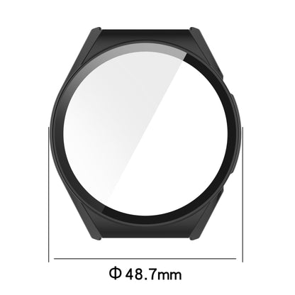 For Xiaomi Watch S1 PC + Toughened Film Fully Enclosed Protective Case(Blue) - Watch Cases by buy2fix | Online Shopping UK | buy2fix