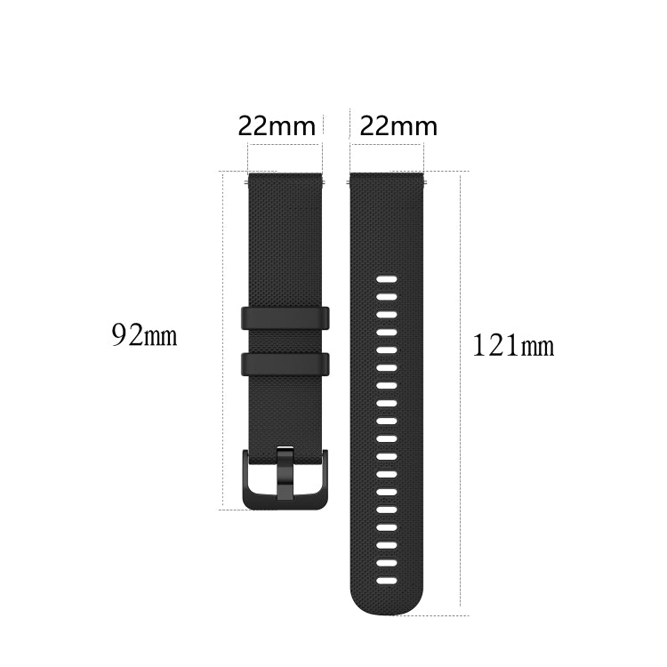 For Xiaomi Watch S1 22mm Checkered Silicone Watch Band(Yellow) - Watch Bands by buy2fix | Online Shopping UK | buy2fix