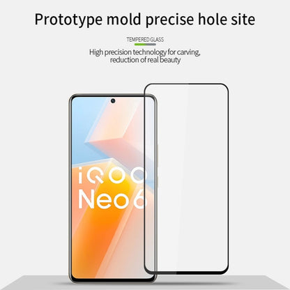 For vivo iQOO Neo6 PINWUYO 9H 2.5D Full Screen Tempered Glass Film(Black) - vivo Tempered Glass by PINWUYO | Online Shopping UK | buy2fix