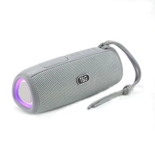 T&G TG344 Portable LED Light TWS Wireless Bluetooth Speaker(Gray) - Desktop Speaker by T&G | Online Shopping UK | buy2fix