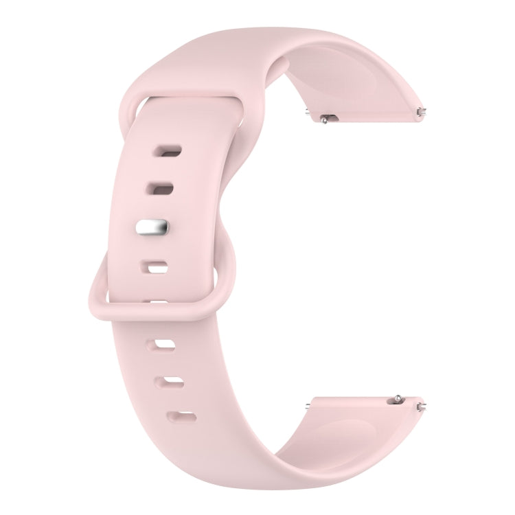 For Samsung Galaxy Watch4 40mm/44mm 20mm Solid Color Silicone Watch Band(Pink) - Watch Bands by buy2fix | Online Shopping UK | buy2fix